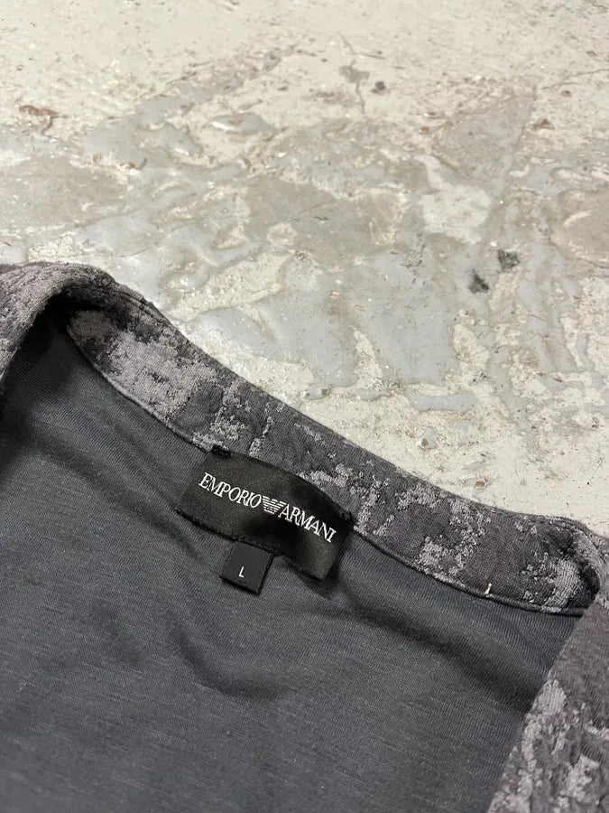 AW2014 Emporio Armani Raw Grey Cardigan NQgoIMb 9