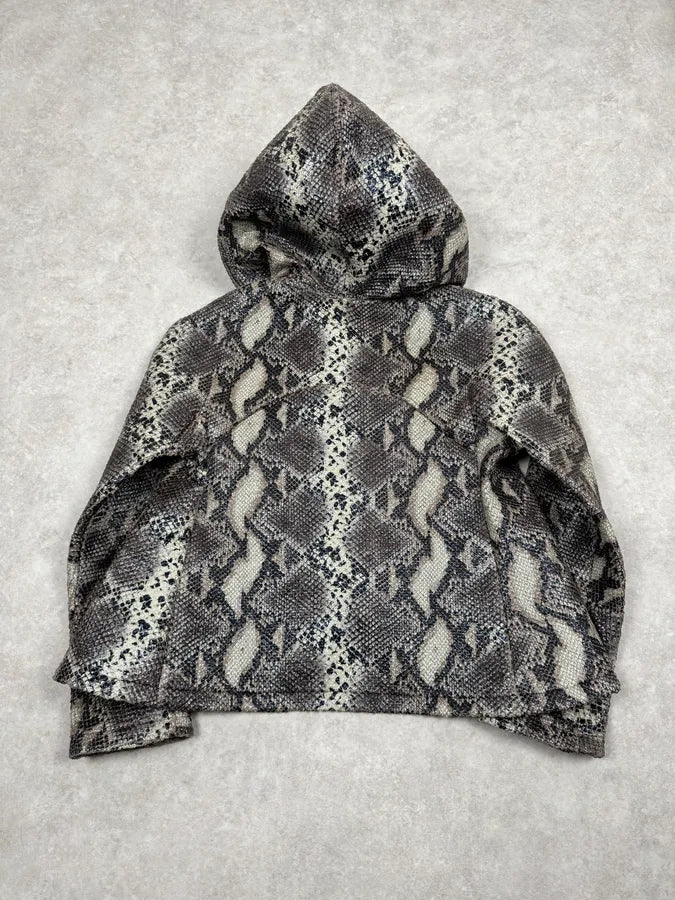 AW2014 Giorgio Armani Snake Effect Ninja Hooded Jacket nyKgtrm 4