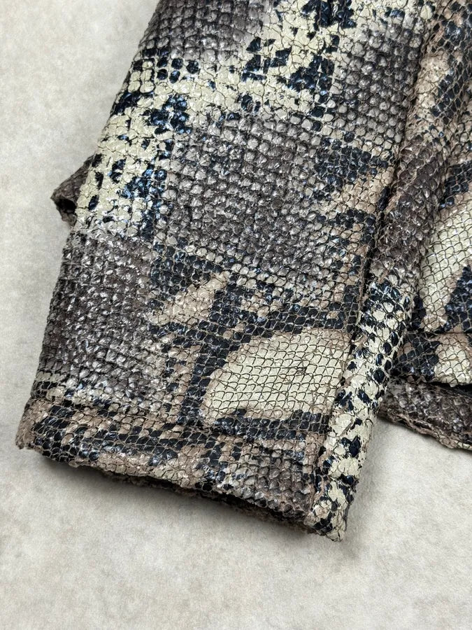 AW2014 Giorgio Armani Snake Effect Ninja Hooded Jacket nyKgtrm 6