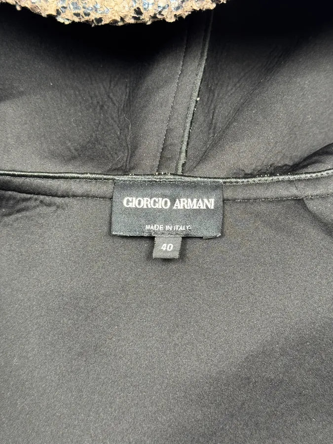 AW2014 Giorgio Armani Snake Effect Ninja Hooded Jacket nyKgtrm 8