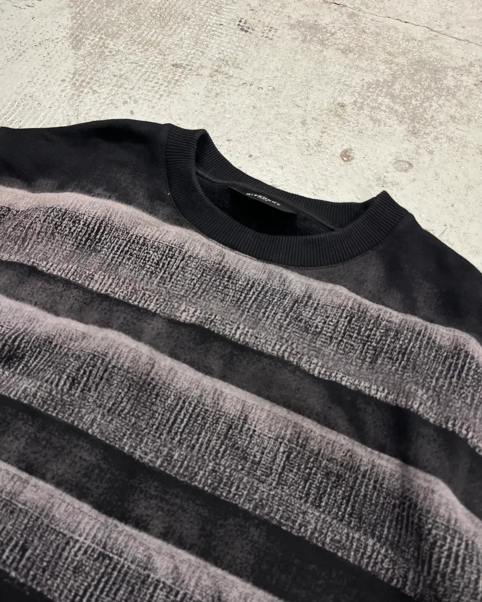 AW2014 Givenchy Black Grey Striped USA Flag Star Sweater KlqcXAO 4