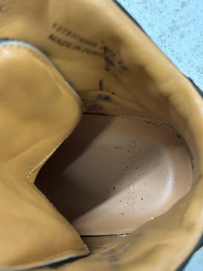 AW2014 Givenchy Black High Leather Tyson Sneakers fcUKpTI 9