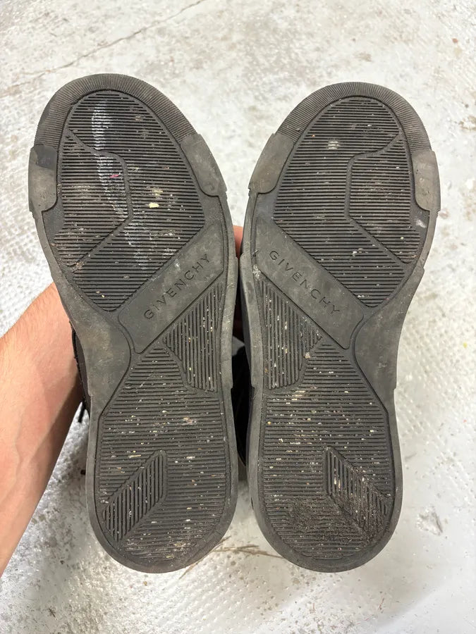 AW2014 Givenchy Black High Leather Tyson Sneakers fcUKpTI 7