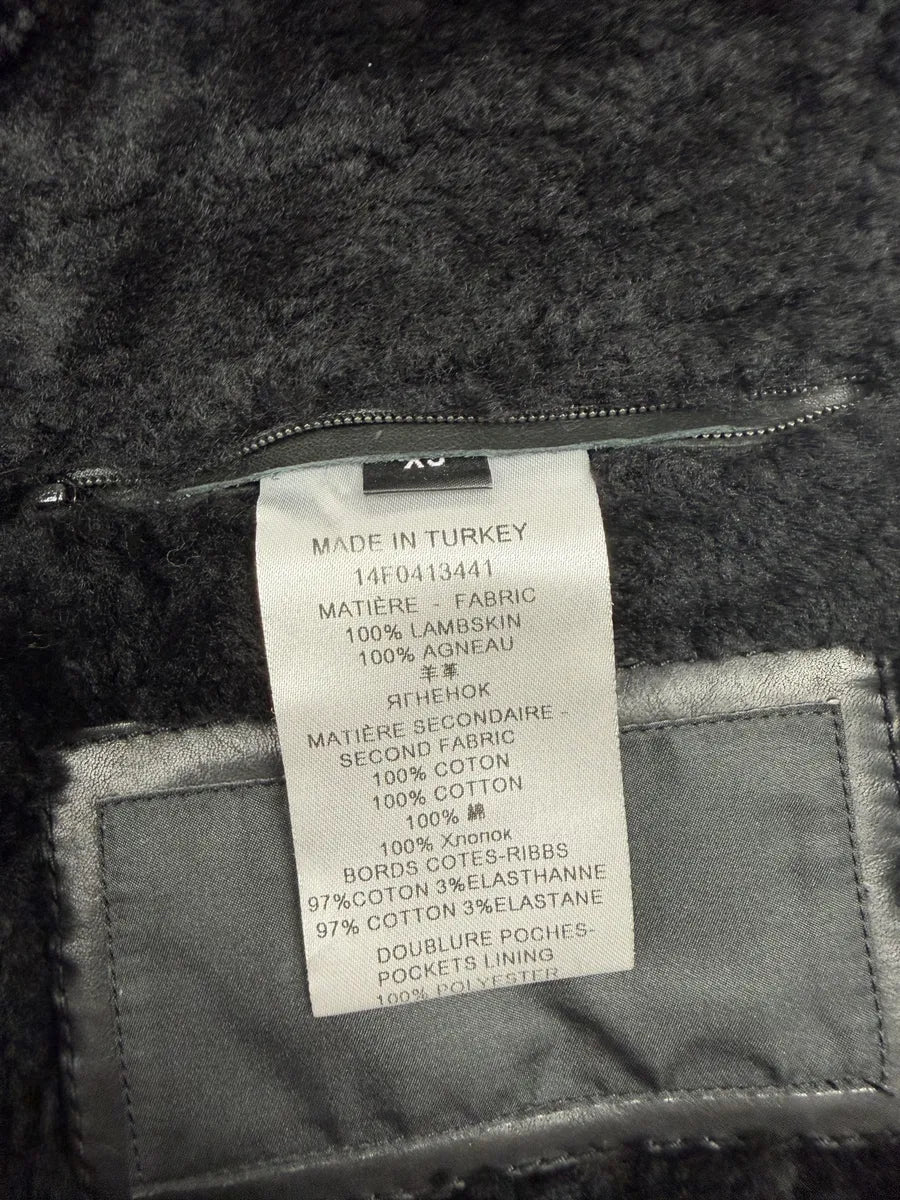 AW2014 Givenchy Black Leather Shearling Hooded Jacket by Riccardo Tisci pCFppmq 8