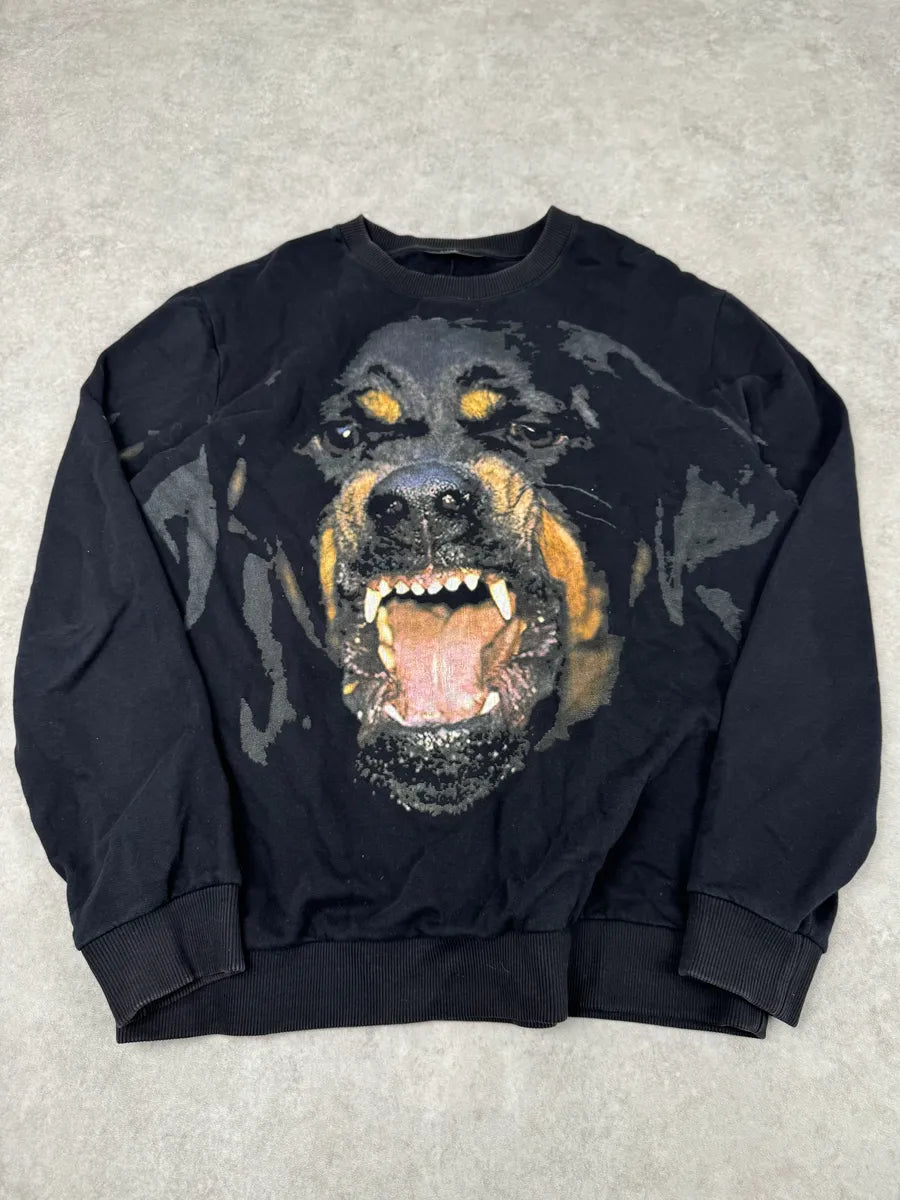 AW2014 Givenchy Black Rottweiler Dog Crewneck Sweater by Riccardo Tisci CiUWYBF 3