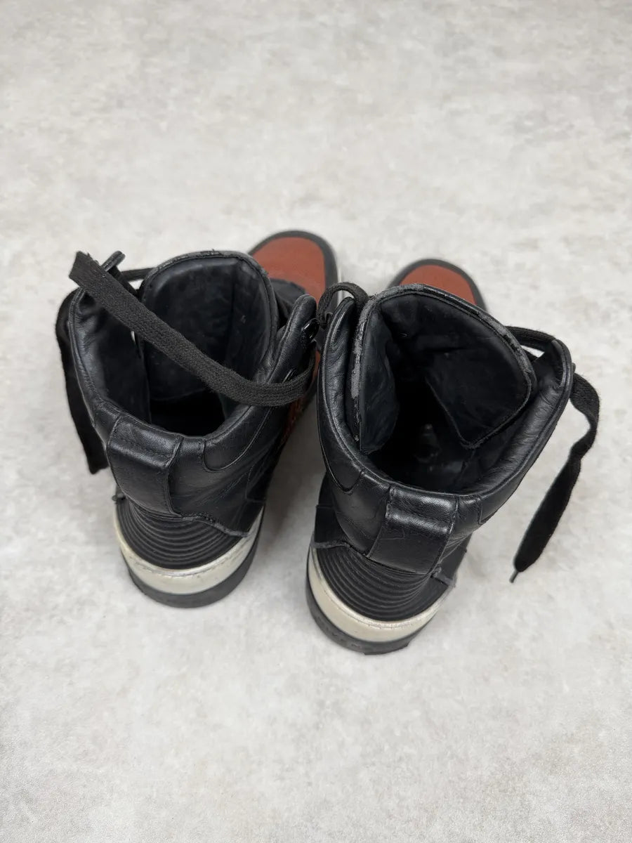 AW2014 Givenchy Brown & Black Tyson High Sneakers KhDPgwG 5