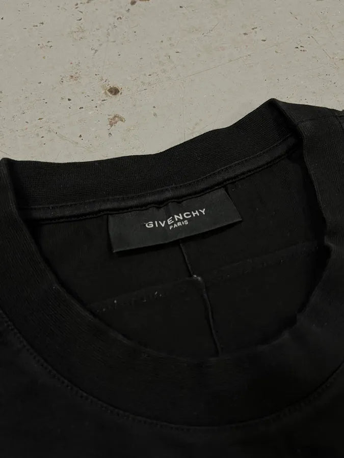 AW2014 Givenchy Graphic Robot Logo Black T-Shirt BKKJUZI 6