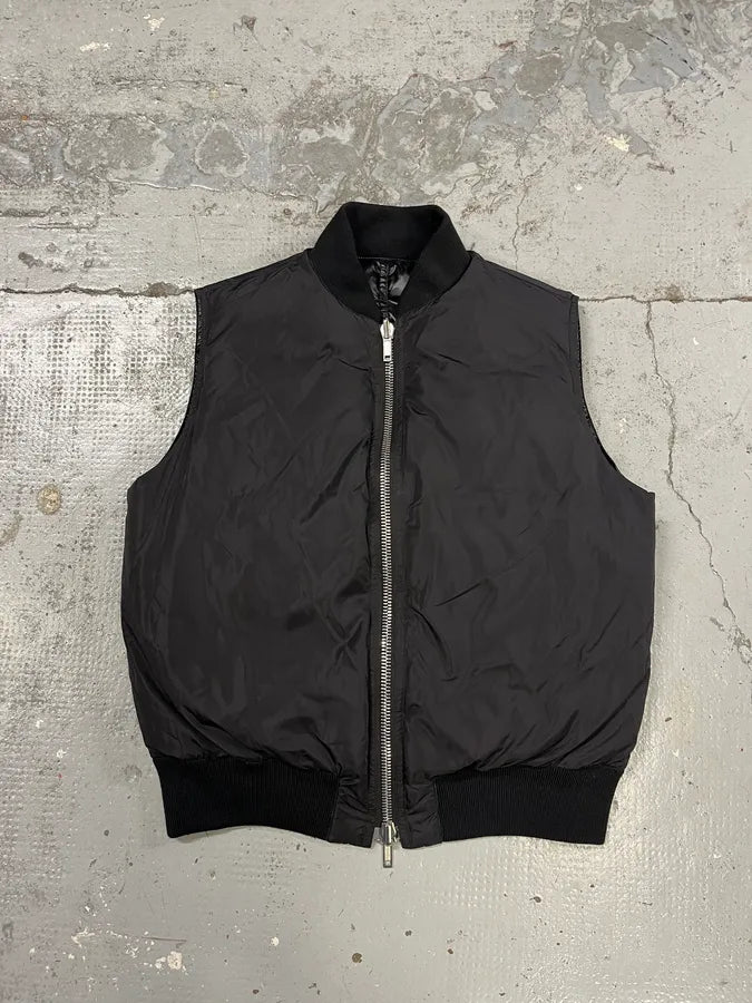 AW2014 Givenchy Madonna Reversible Black Puffer Vest Jacket lLWoPHt 4
