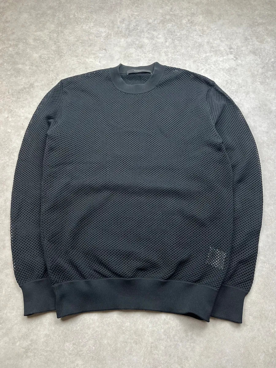 AW2014 Givenchy Mesh Back Strap Black Sweater by Riccardo Tisci hhTMCoo 0