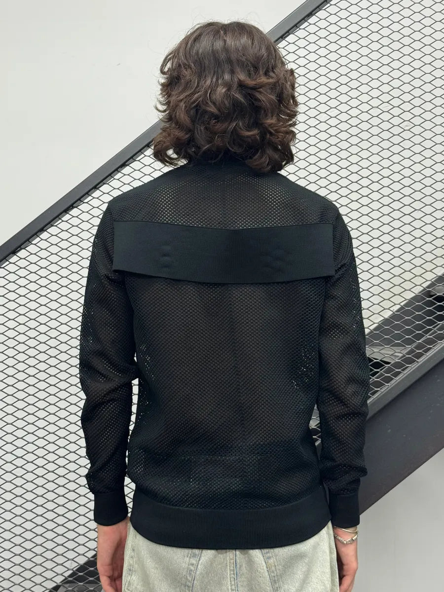 AW2014 Givenchy Mesh Back Strap Black Sweater by Riccardo Tisci hhTMCoo 2