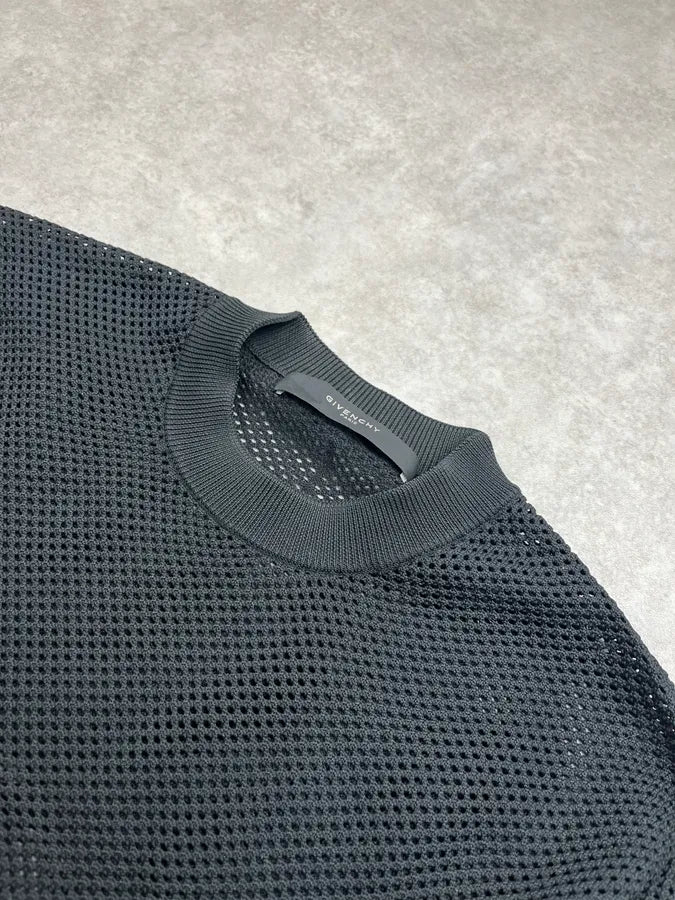 AW2014 Givenchy Mesh Back Strap Black Sweater by Riccardo Tisci hhTMCoo 5