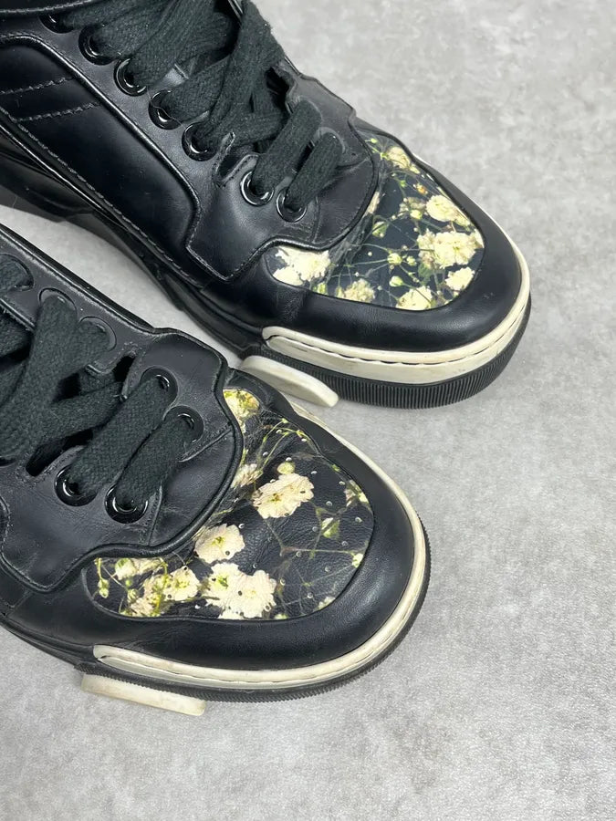 SS2015 Givenchy Tyson Black Floral High Leather Sneakers by Riccardo Tisci YtusWUj 4