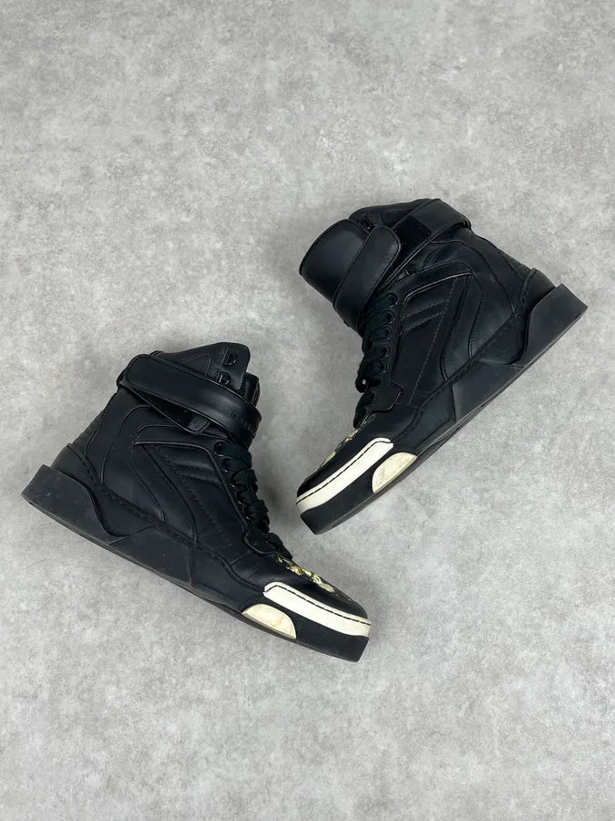 SS2015 Givenchy Tyson Black Floral High Leather Sneakers by Riccardo Tisci YtusWUj 3