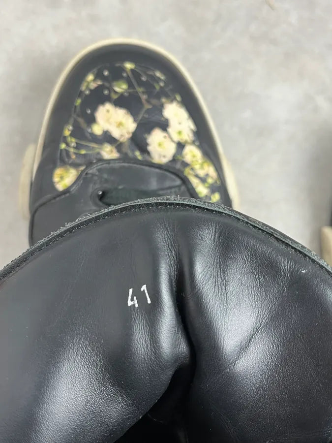 SS2015 Givenchy Tyson Black Floral High Leather Sneakers by Riccardo Tisci YtusWUj 9