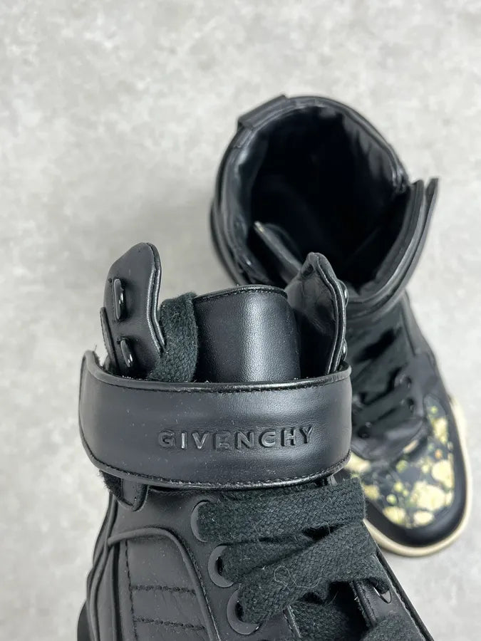 SS2015 Givenchy Tyson Black Floral High Leather Sneakers by Riccardo Tisci YtusWUj 8