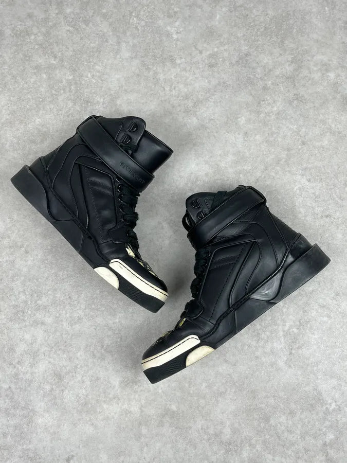 SS2015 Givenchy Tyson Black Floral High Leather Sneakers by Riccardo Tisci YtusWUj 5