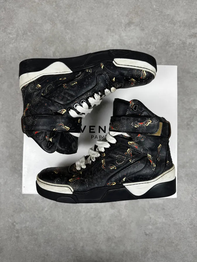 AW2014 Givenchy Tyson Black High Leather Sneakers by Riccardo Tisci HADIaTH 2