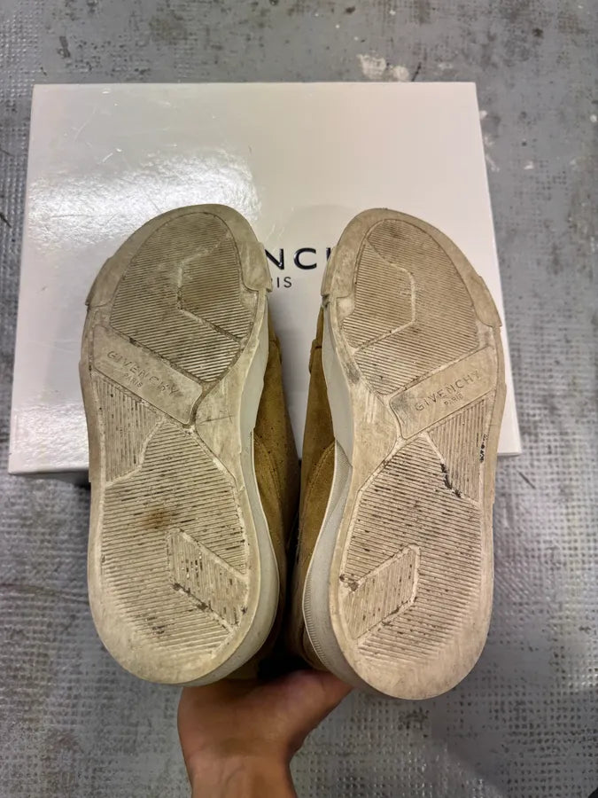 AW2014 Givenchy Tyson Camel Suede High Leather Shoes JsEEJDy 5