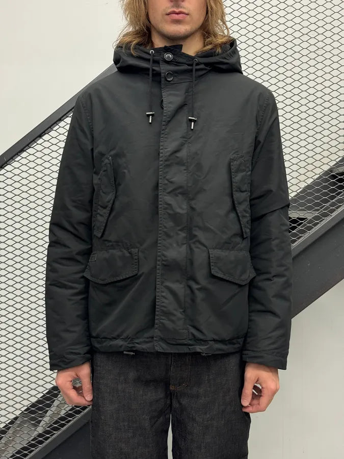AW2014 Gucci Black Hooded Coat by Frida Giannini  FmkNCft 0
