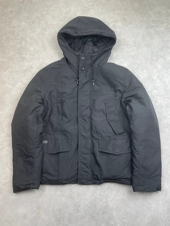 AW2014 Gucci Black Hooded Coat by Frida Giannini  FmkNCft 2