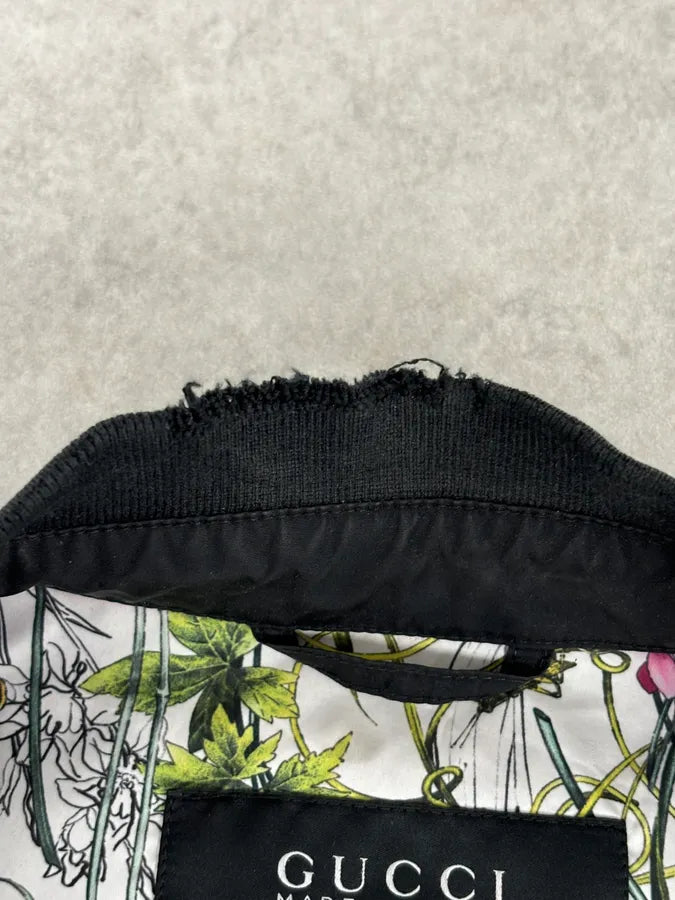 AW2012 Gucci Black Light Bomber Windbreaker Jacket sqdkgHN 9