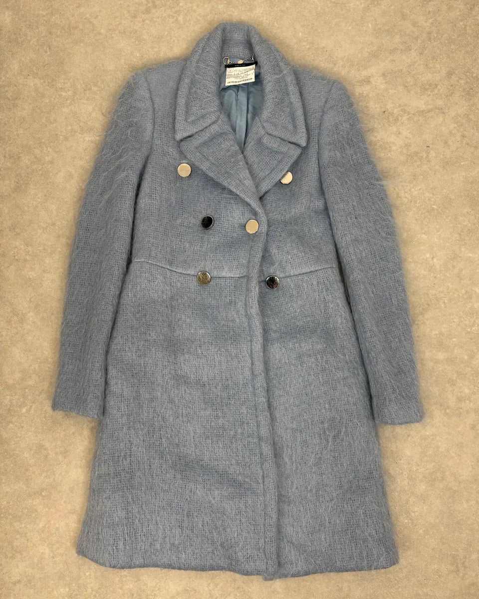 AW2014 Gucci Blue Premium Classy Officer Trench Coat ObpjuFT 3