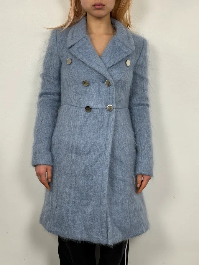 AW2014 Gucci Blue Premium Classy Officer Trench Coat by Frida Giannini ObpjuFT 0