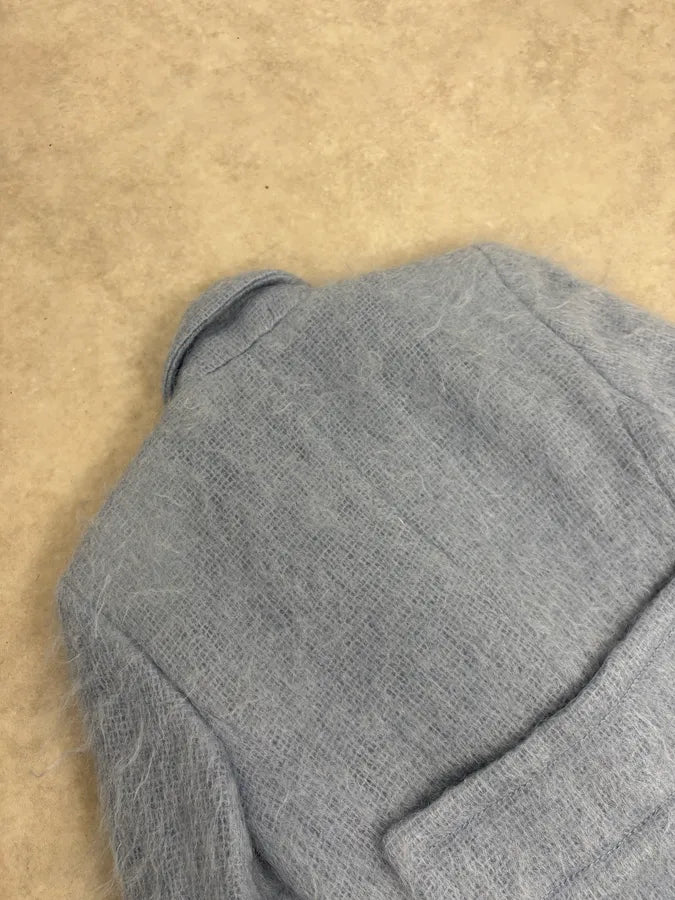 AW2014 Gucci Blue Premium Classy Officer Trench Coat ObpjuFT 8