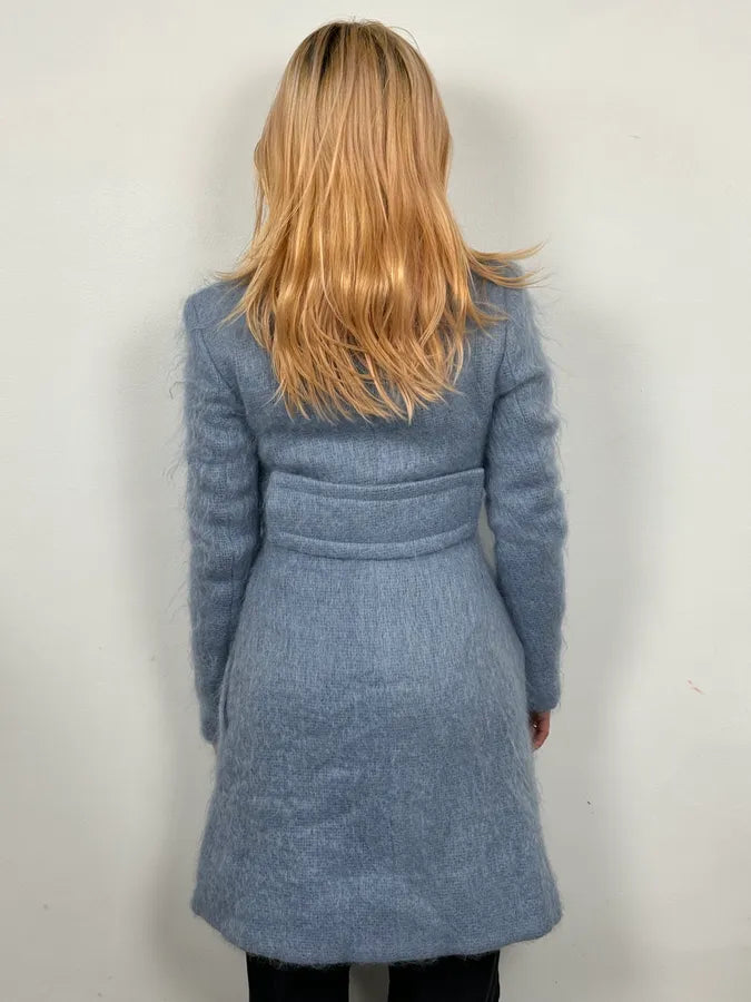 AW2014 Gucci Blue Premium Classy Officer Trench Coat ObpjuFT 2