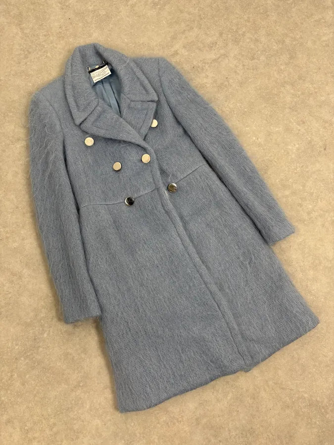 AW2014 Gucci Blue Premium Classy Officer Trench Coat ObpjuFT 4