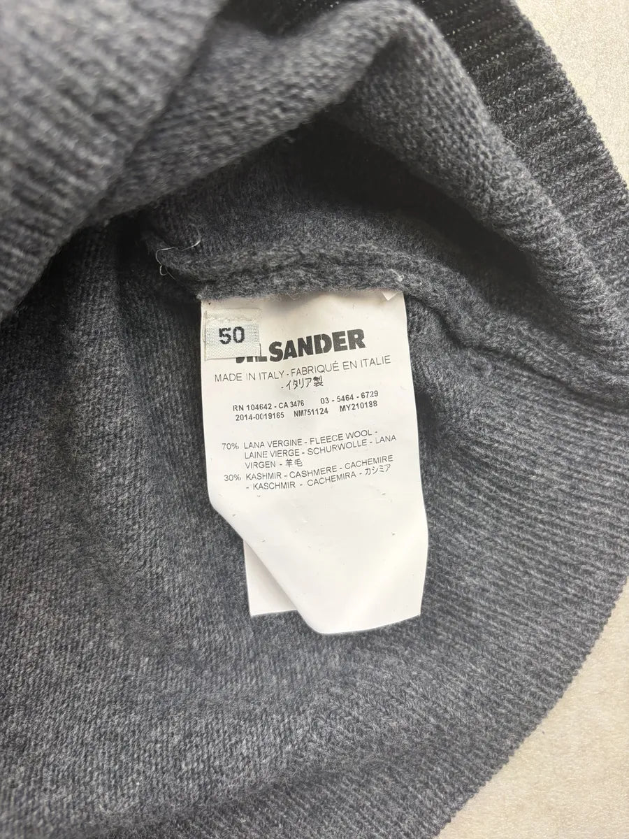 AW2014 Jil Sander Purple Wool Checkered Sweater cppSVWj 9