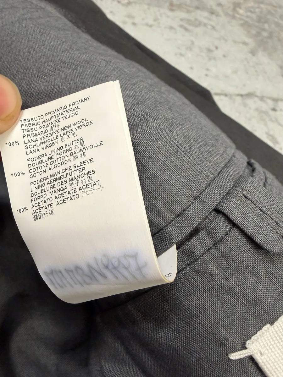 AW2014 Maison Margiela Black Waxed Wool Obscure Blazer Jacket KKwebfK 7