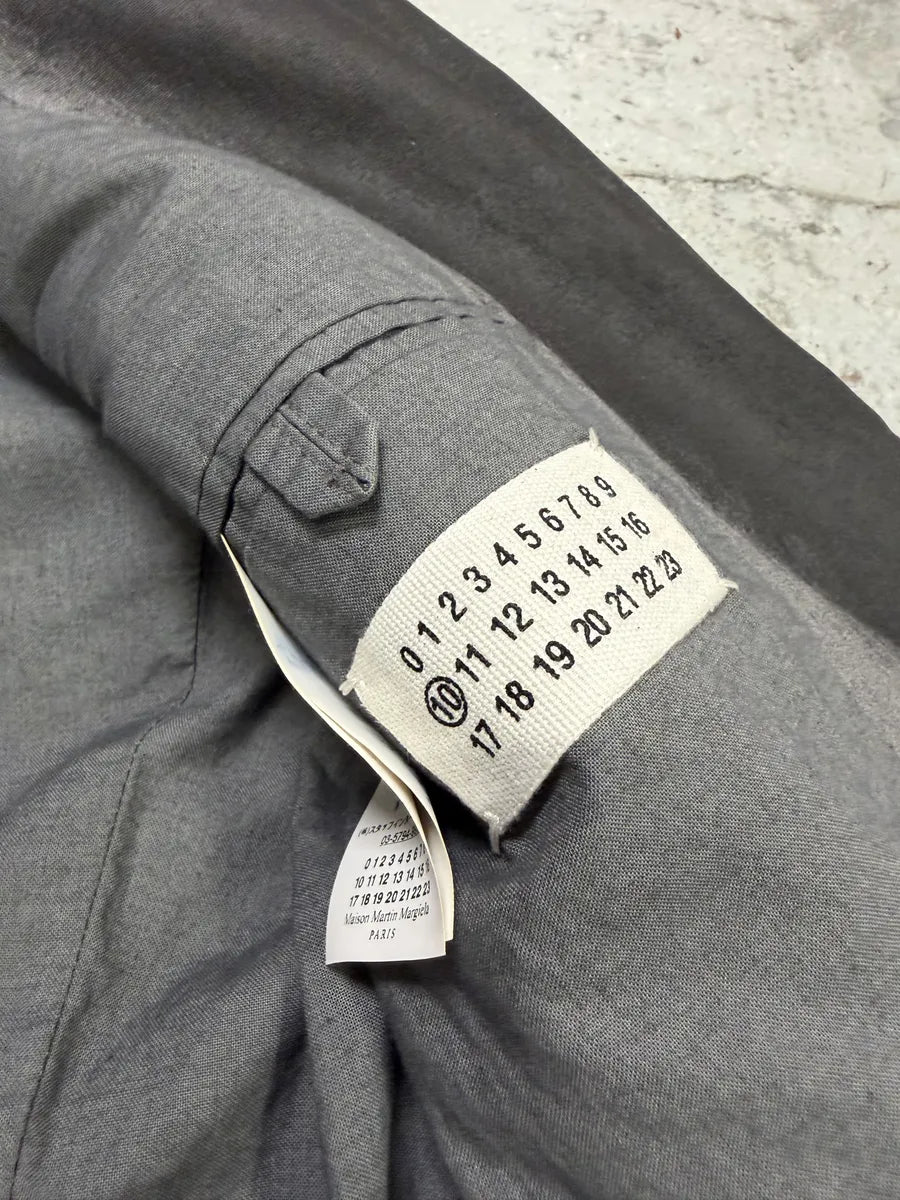 AW2014 Maison Margiela Black Waxed Wool Obscure Blazer Jacket KKwebfK 9