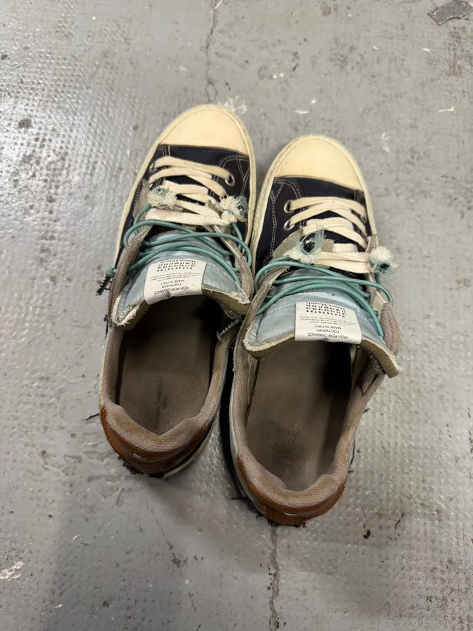 AW2014 Maison Margiela Evolution Hybrid Blue Destructured Sneakers (44eu/us10) 5