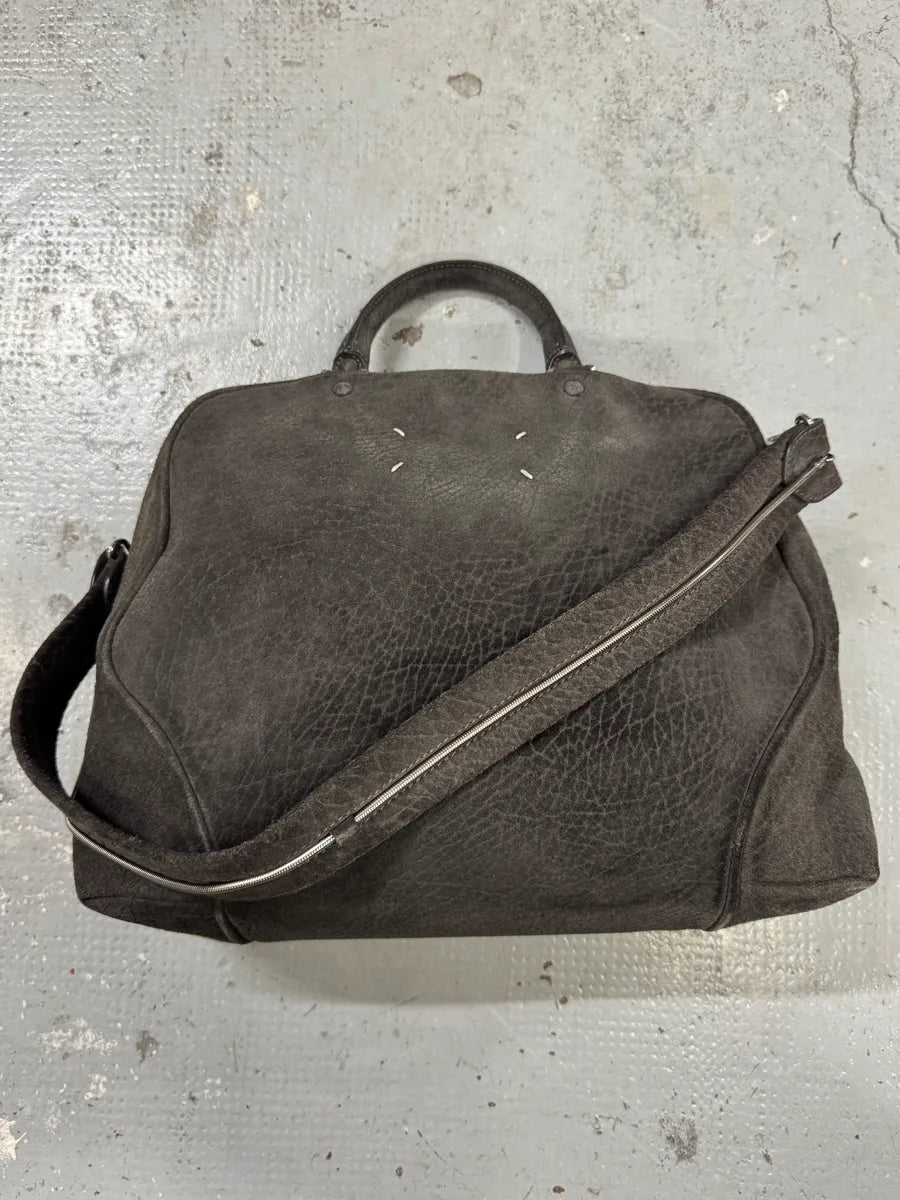 AW2014 Maison Margiela Grey Grained Leather Shoulder Bag xNsmiXP 0