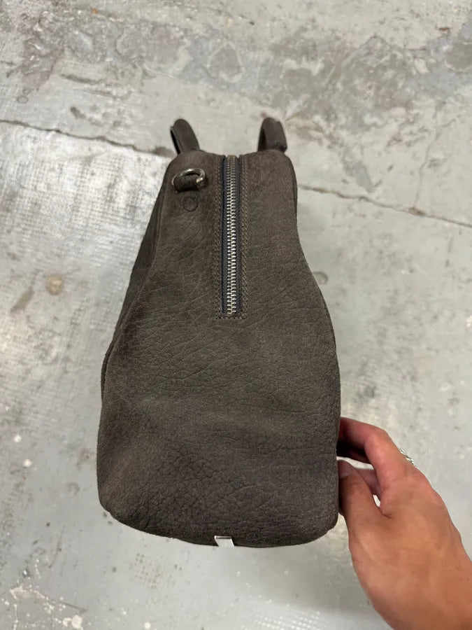 AW2014 Maison Margiela Grey Grained Leather Shoulder Bag xNsmiXP 11