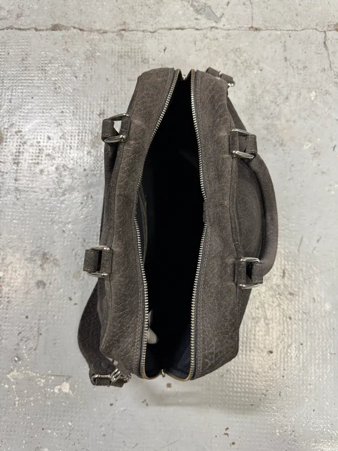 AW2014 Maison Margiela Grey Grained Leather Shoulder Bag xNsmiXP 6