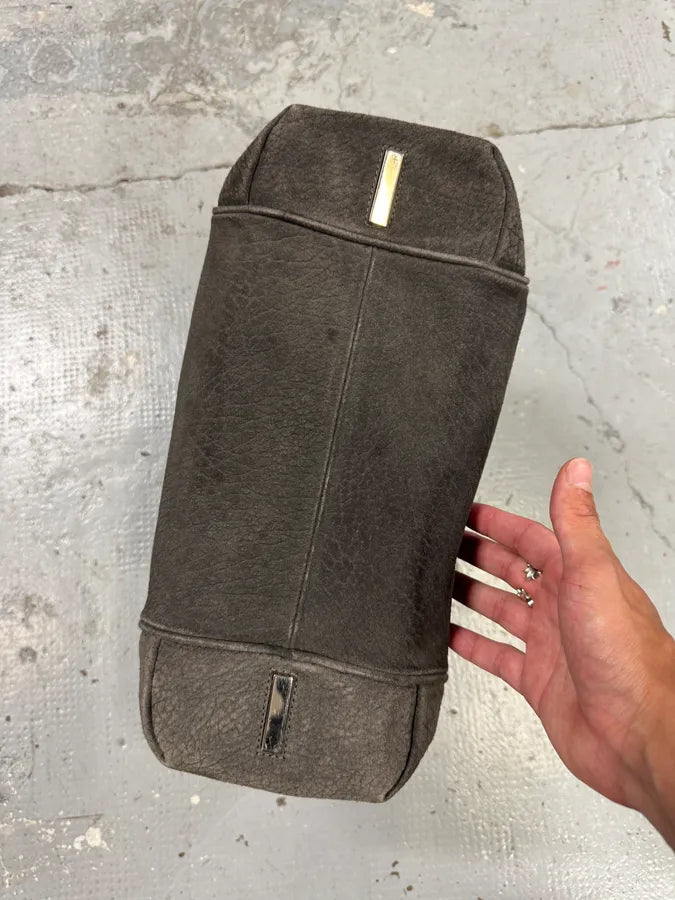 AW2014 Maison Margiela Grey Grained Leather Shoulder Bag xNsmiXP 8