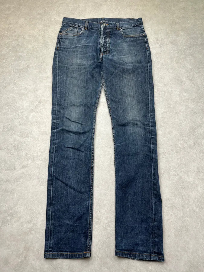 AW2014 Maison Margiela Slim Navy Denim Jeans mFZIXRe 0