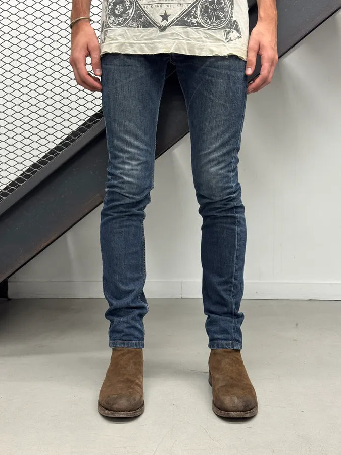 AW2014 Maison Margiela Slim Navy Denim Jeans mFZIXRe 1