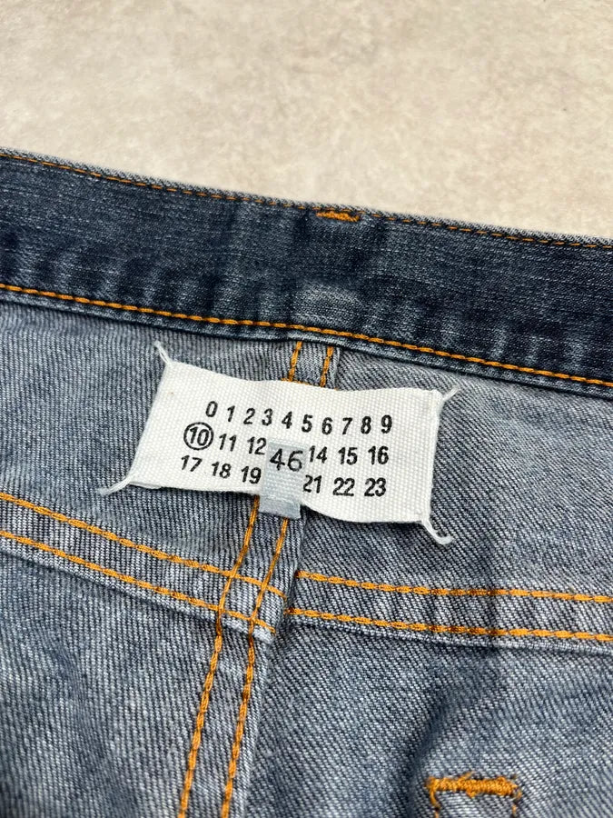 AW2014 Maison Margiela Slim Navy Denim Jeans mFZIXRe 10