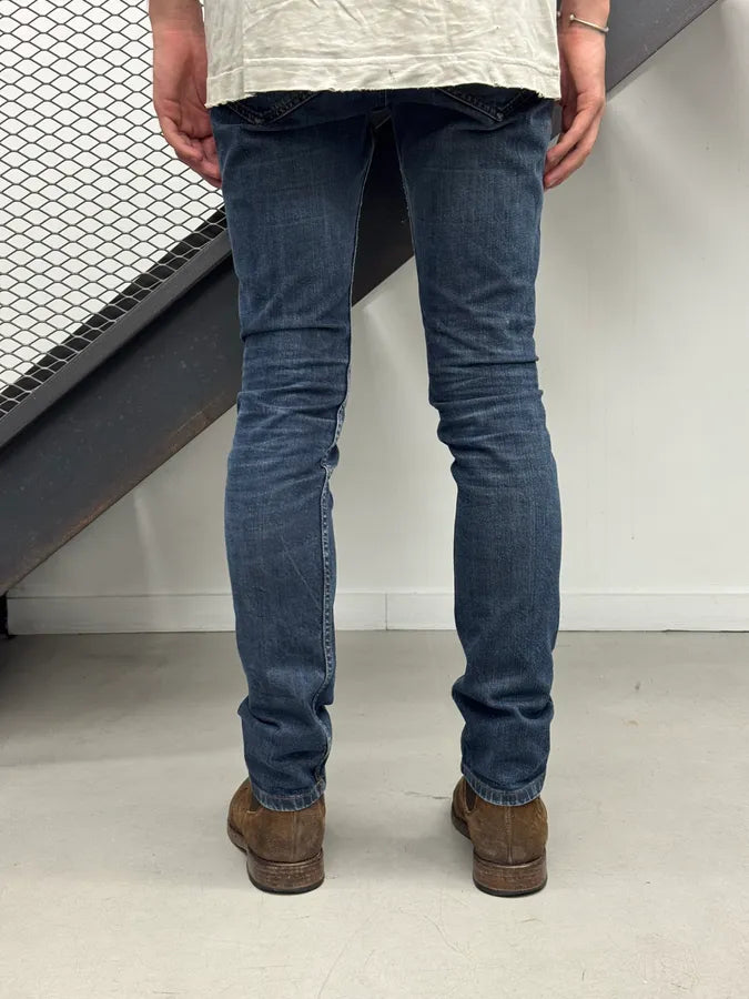 AW2014 Maison Margiela Slim Navy Denim Jeans mFZIXRe 3