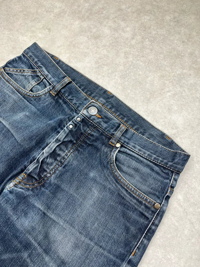 AW2014 Maison Margiela Slim Navy Denim Jeans mFZIXRe 5