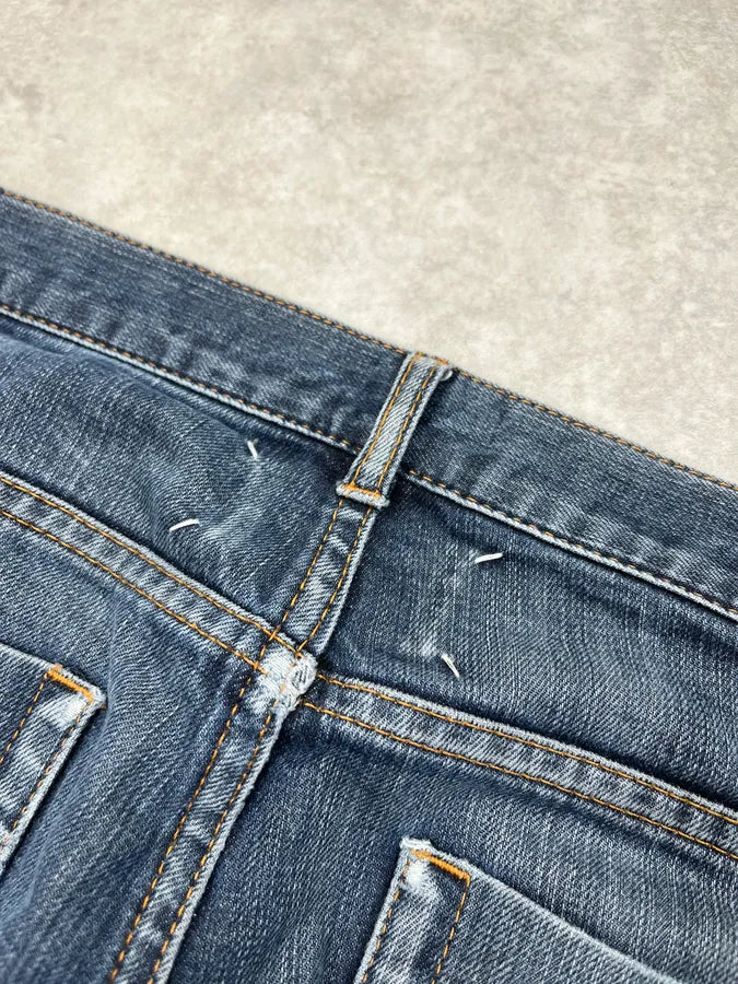 AW2014 Maison Margiela Slim Navy Denim Jeans mFZIXRe 8