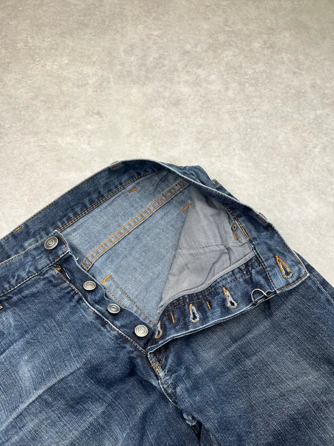 AW2014 Maison Margiela Slim Navy Denim Jeans mFZIXRe 9