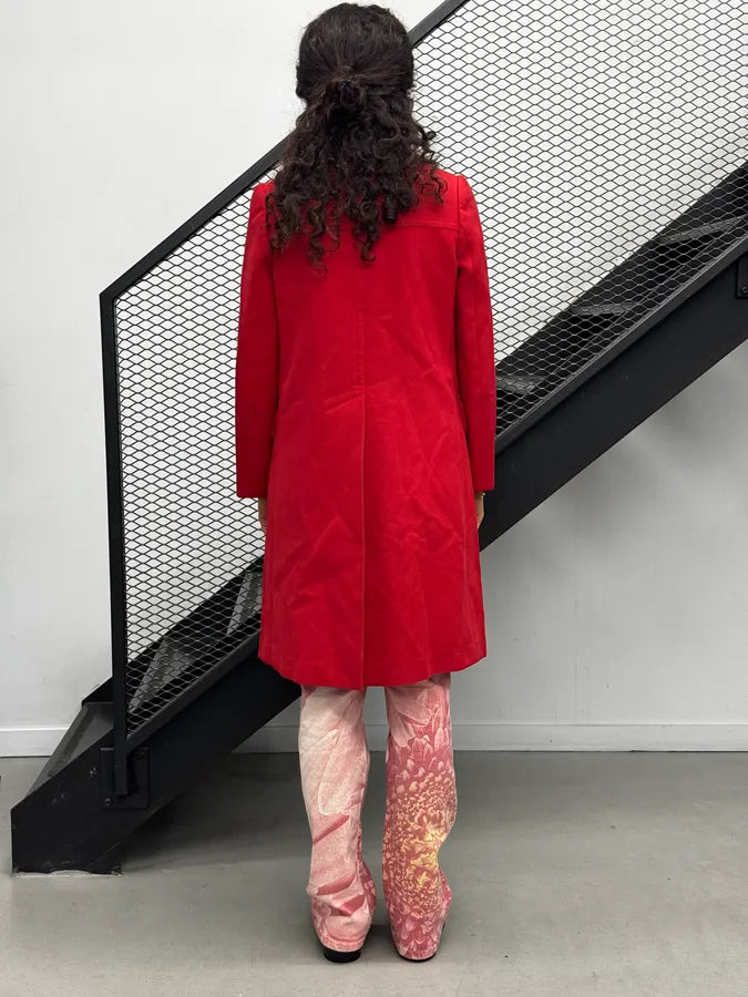 SS2014 Miu Miu Red Double-Breasted Coat YRFuZdG 4