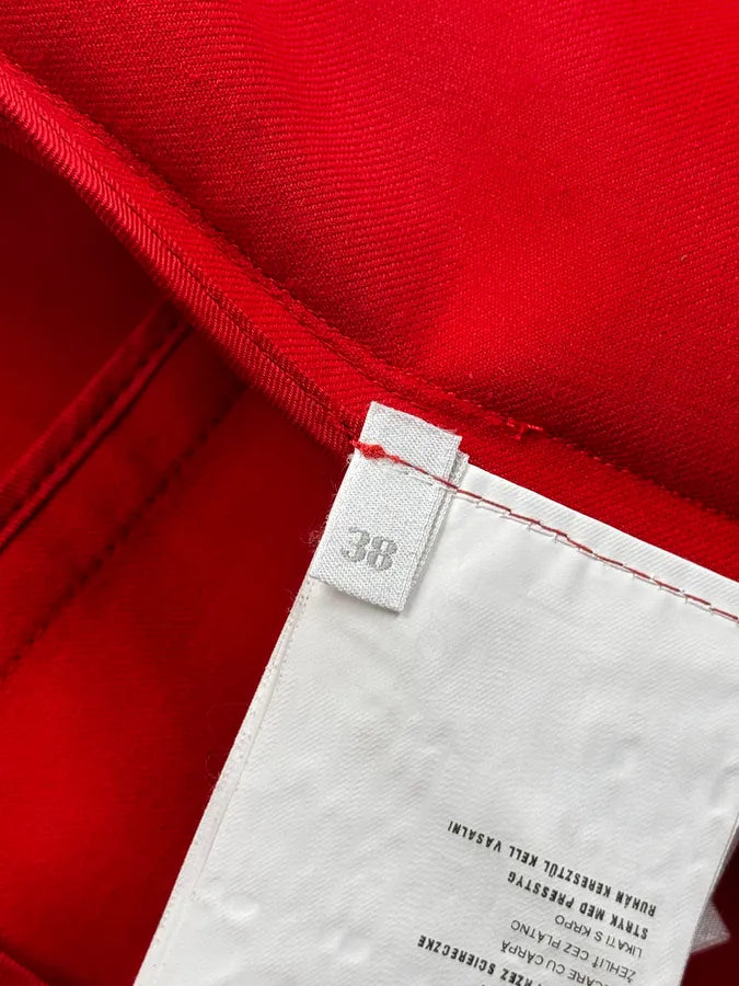 SS2014 Miu Miu Red Double-Breasted Coat YRFuZdG 12