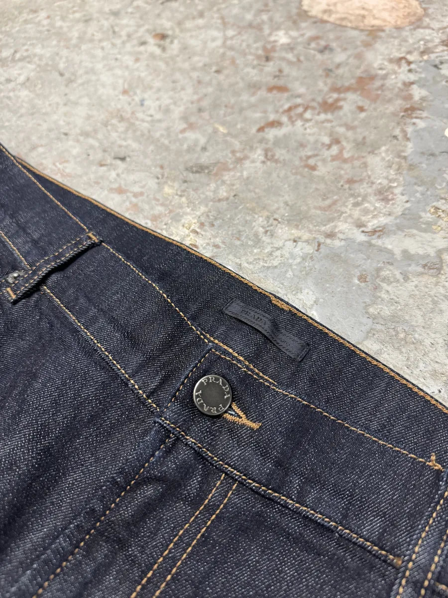 AW2014 Prada Brut Navy Denim Jeans luBUdwB 5