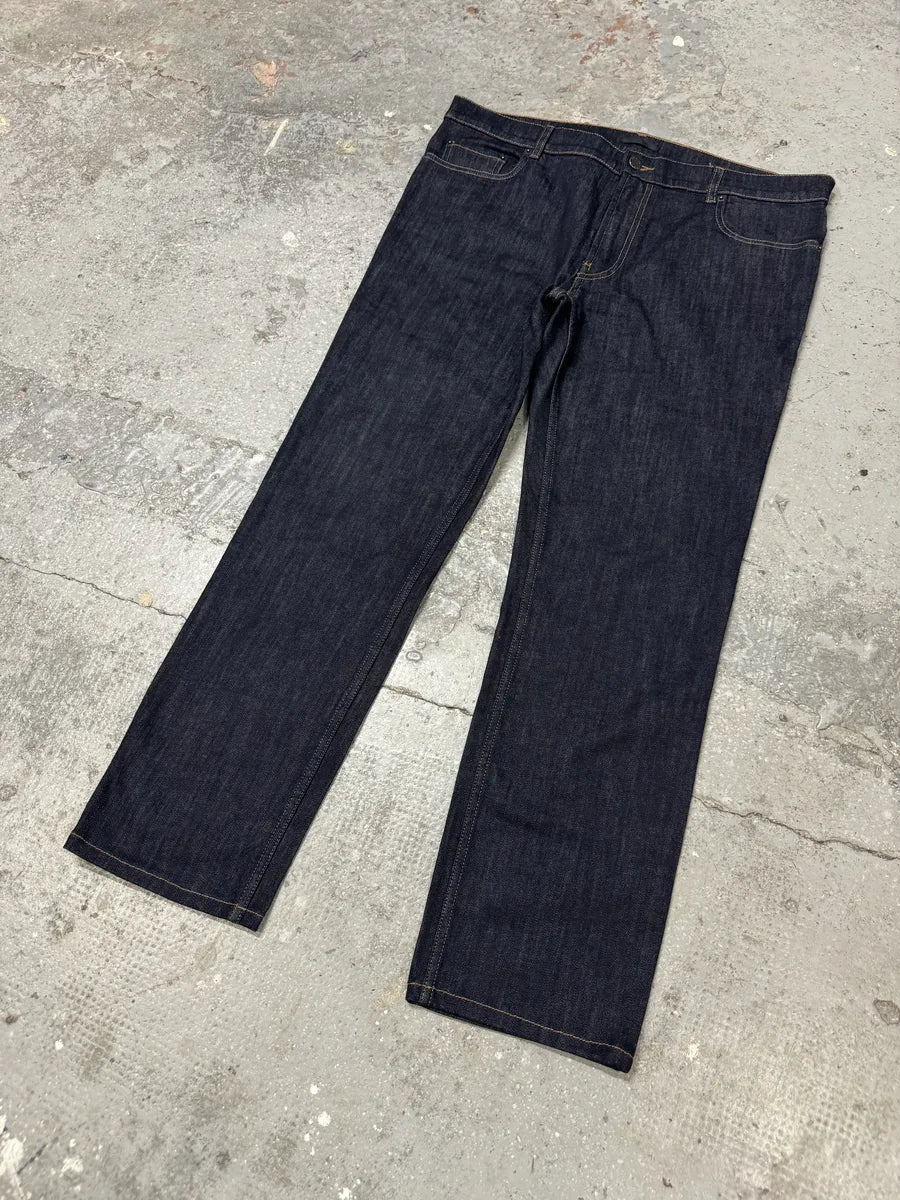 AW2014 Prada Brut Navy Denim Jeans luBUdwB 6