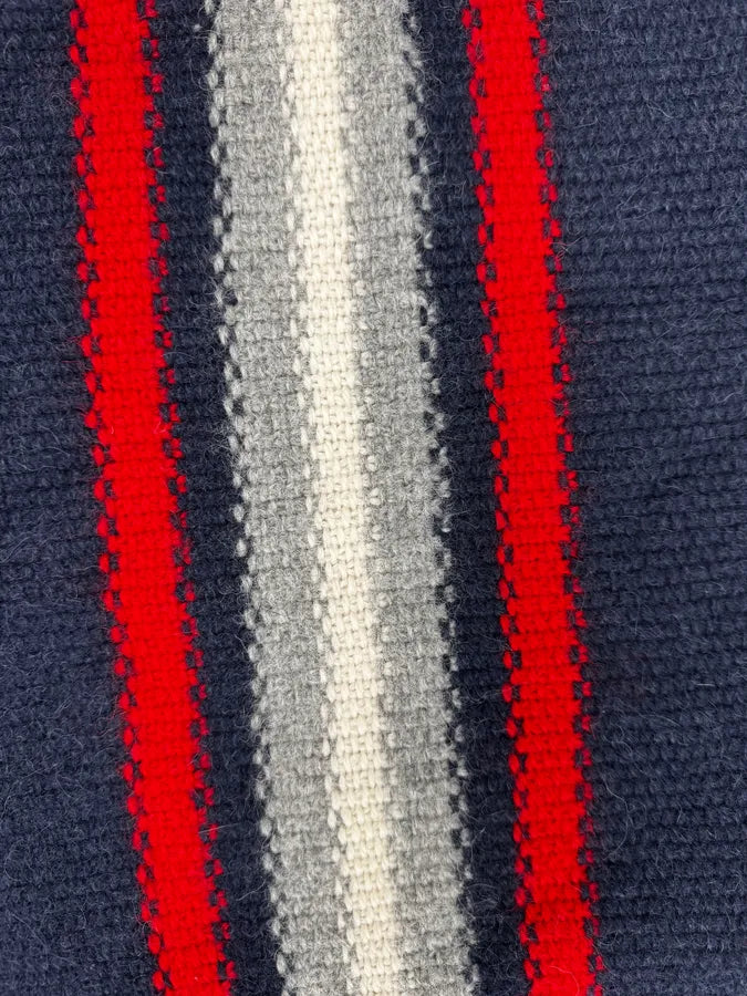 AW2014 Prada Navy Striped Mérinos Wool Sweater QJFdHgR 6